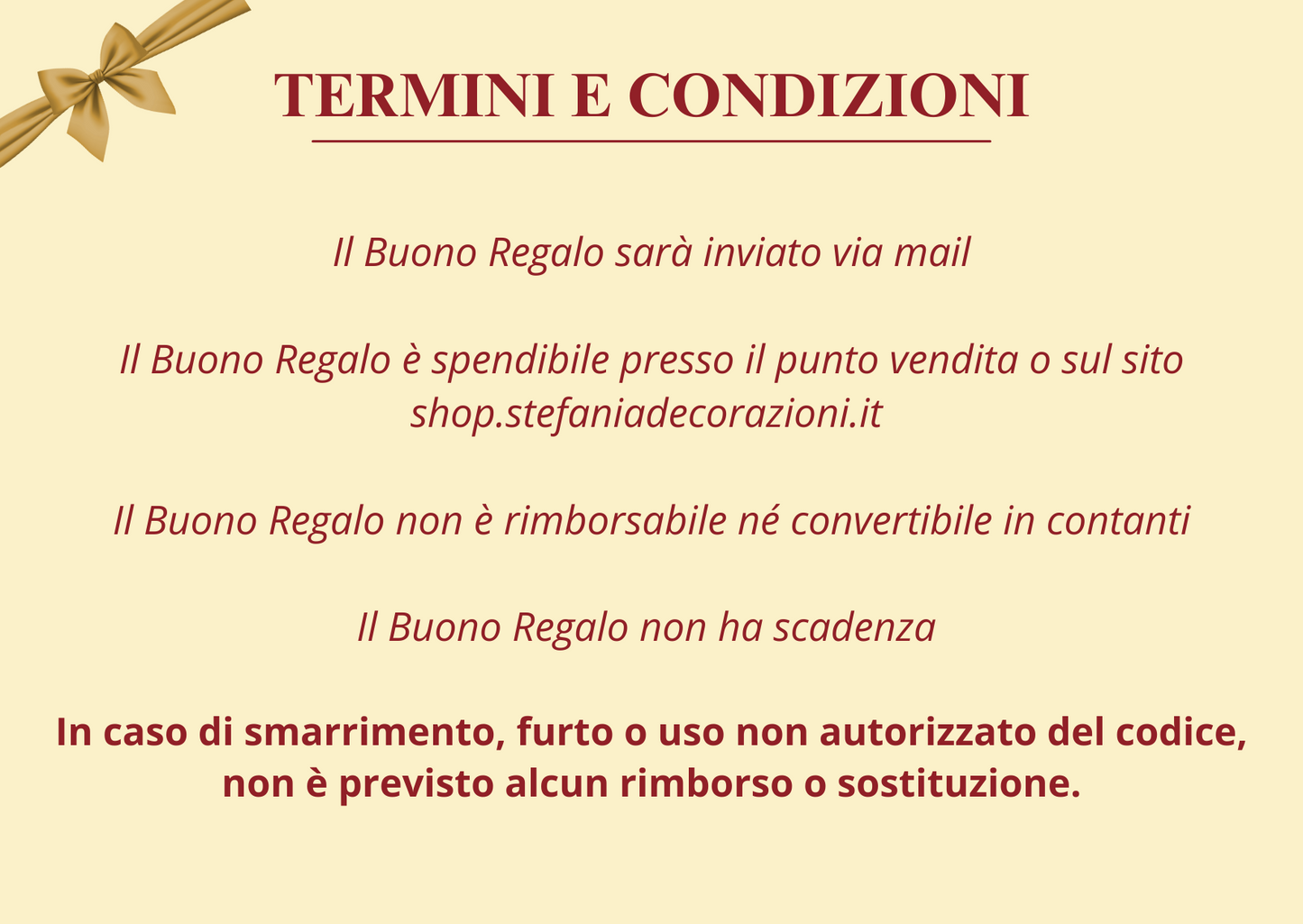 Gift Card / Buono Regalo - Laboratorio Artistico di Stefania