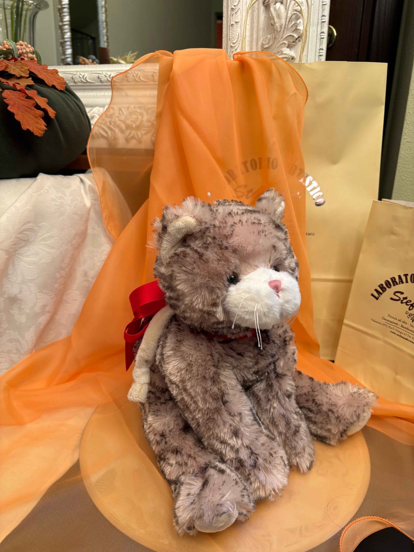 Gatto di Peluche Bukowski - Laboratorio Artistico di Stefania