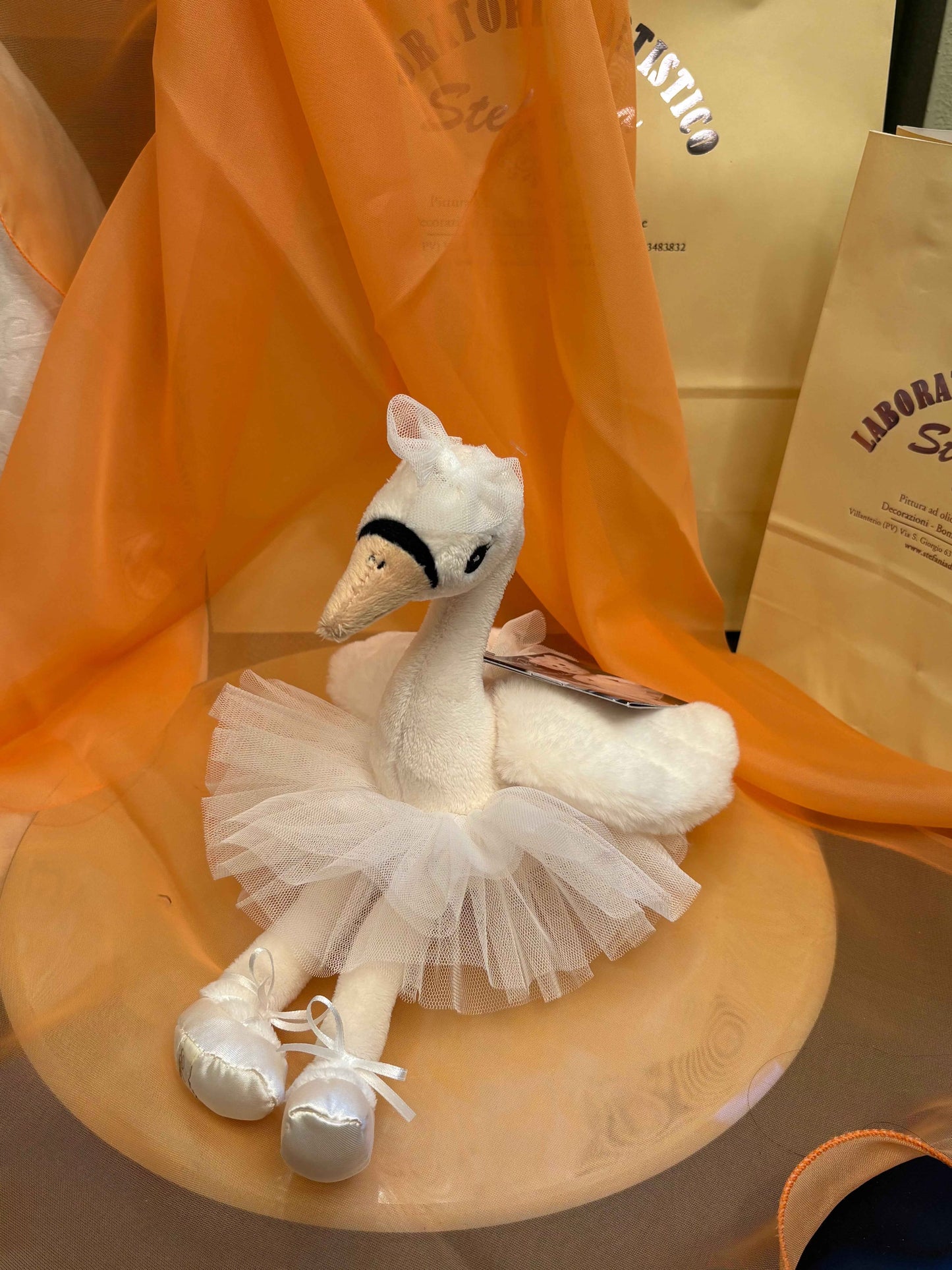 Cigno di Peluche Bukowski - Laboratorio Artistico di Stefania