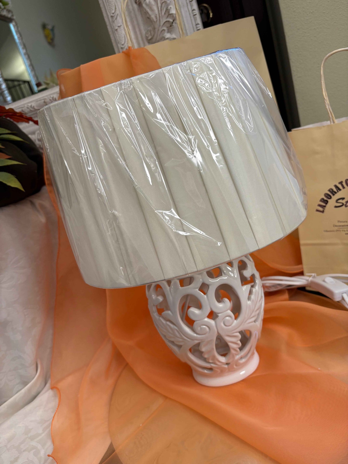 Lampada in Ceramica - Laboratorio Artistico di Stefania