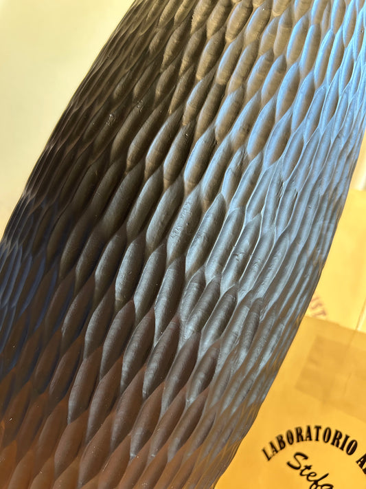 Vaso Scolpito in Legno di Mango