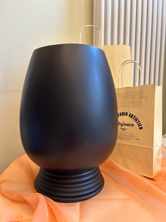 Vaso Decorativo in Legno di Mango