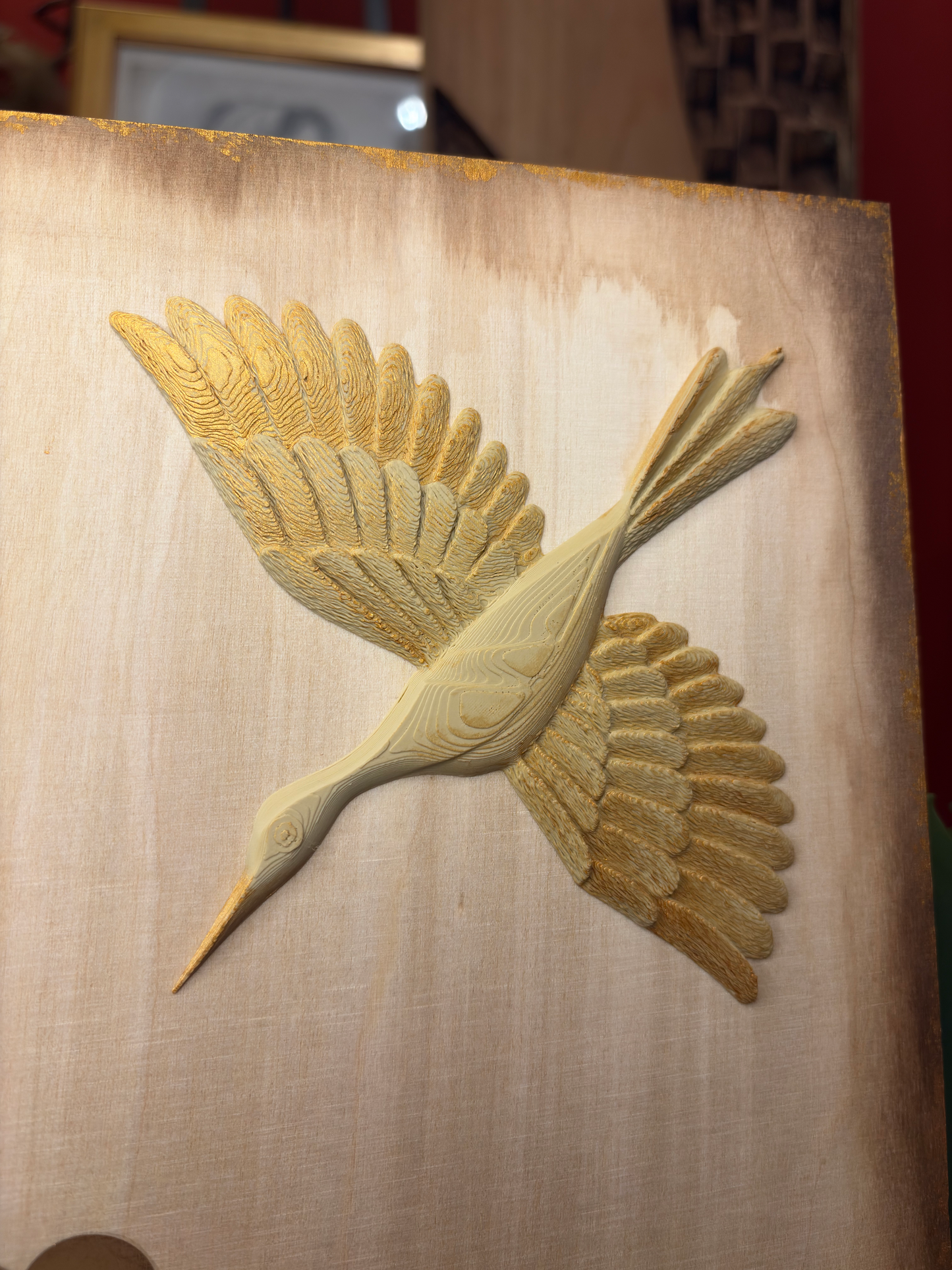 Quadro in legno fatto a mano 50x50cm