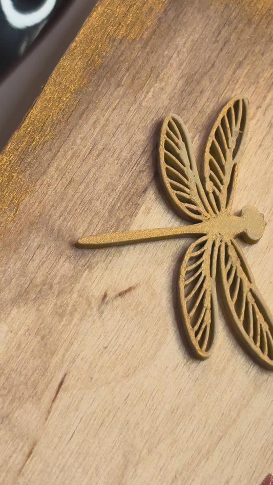 Quadro in legno fatto a mano 25x25cm