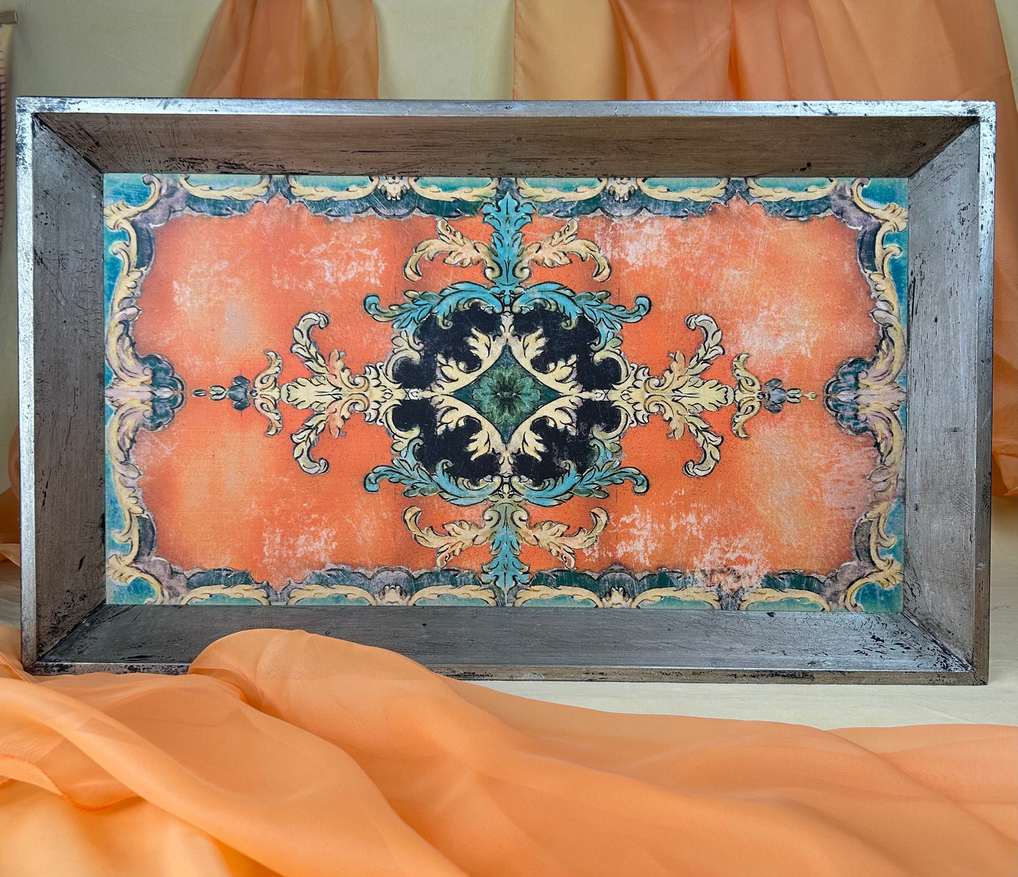 Vassoio in Legno decorato