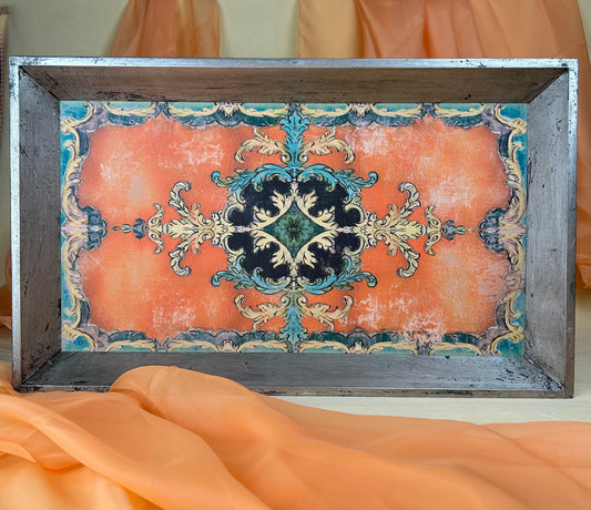 Vassoio in Legno decorato